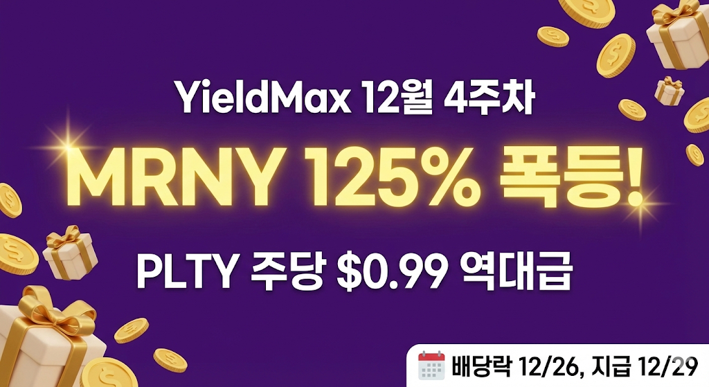 YieldMax Group 2 12월 4주차 배당금 비교 분석