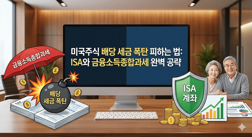 미국주식 배당 세금 절세 전략 및 금융소득종합과세 세율 표