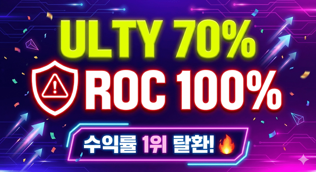 일드맥스 그룹 1 1월 3주차 배당금 분석 및 ULTY SLTY 수익률